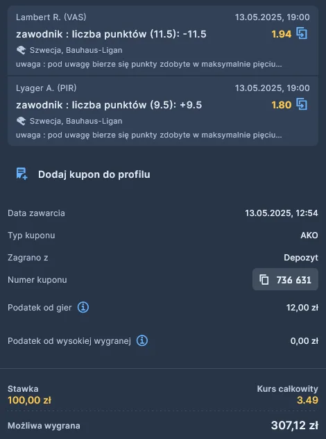 kupon STS