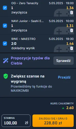 Zdjęcie na kupon esport 5.05.2025