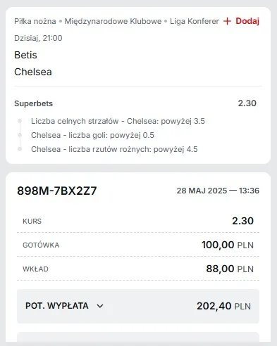 Kupon LK Superbet 28.05.