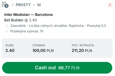 Propozycja kuponu w Superbet