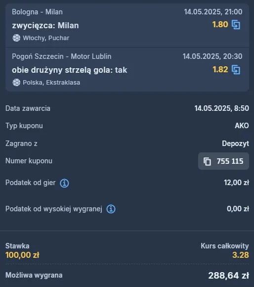 kupon sts