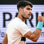 Carlos Alcaraz po wygranym meczu w Roland Garros
