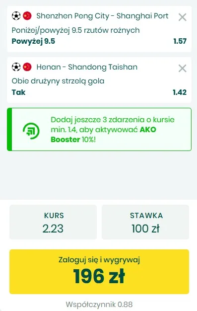 Kupon BETFAN Chiny 30.06.