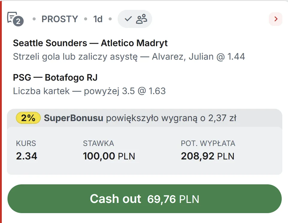 propozycja kuponu Superbet
