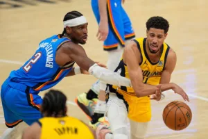 Tyrese Haliburton i Shai Gilgeous Alexander, NBA, 16.06.2025
