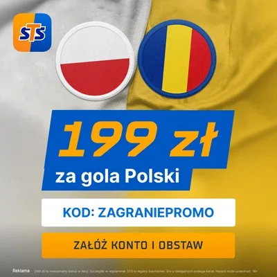 Promocja STS na mecz Polska - Rumunia