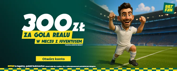 Real Madryt - Juventus baner Betfan
