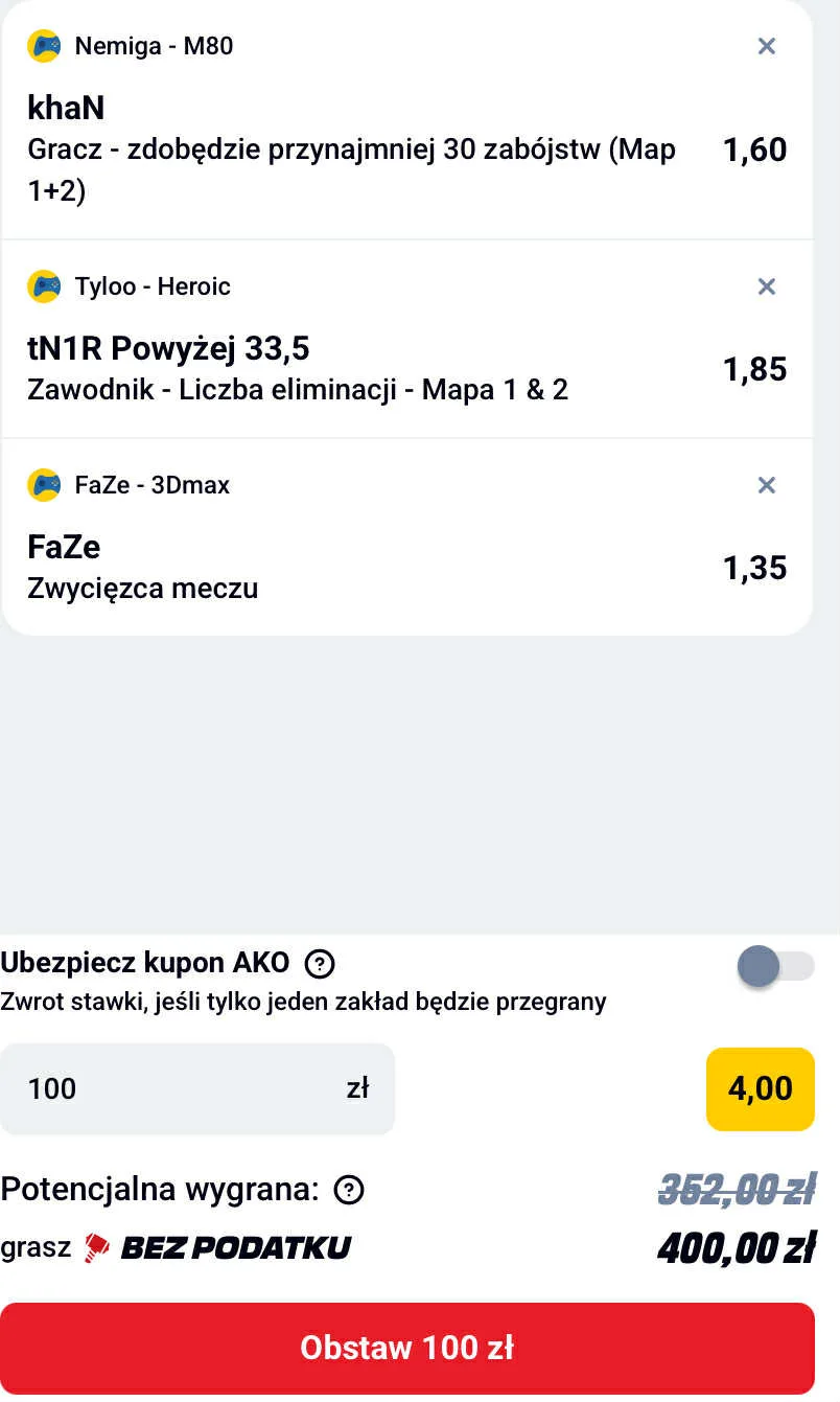 Zdjęcie na kupon esport 9.06.2025