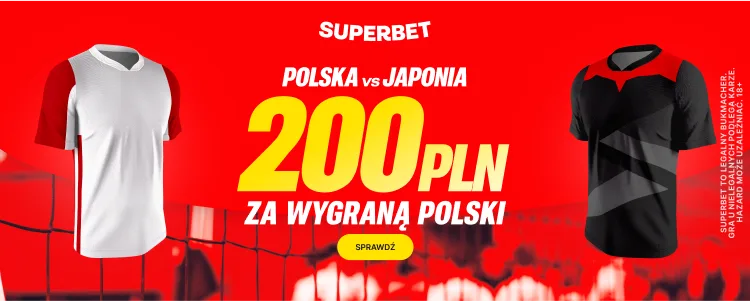 baner na Polska - Japonia Superbet