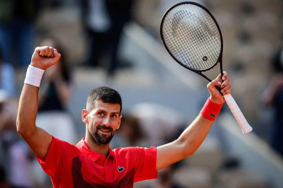 Novak Djokovic po wygranym meczu