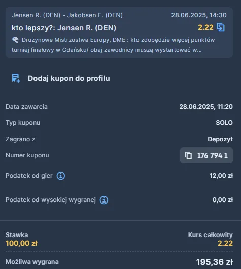 kupon STS