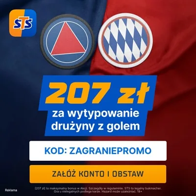 Promocja STS na mecz PSG - Bayern Monachium