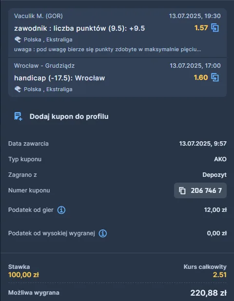 kupon STS