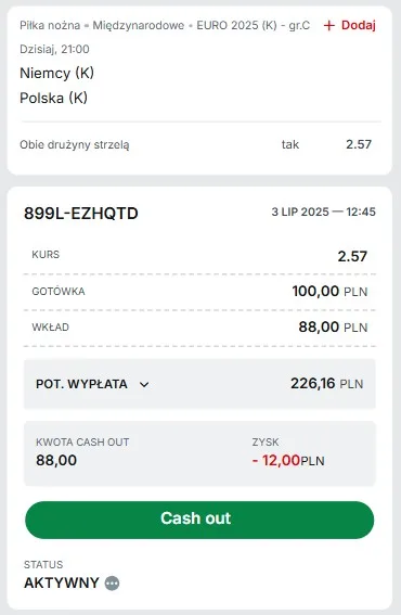 Kupon Superbet EURO 04.07.