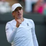 Iga Świątek po wygranym punkcie Wimbledon