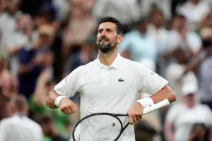 Novak Djokovic po wygranym meczu
