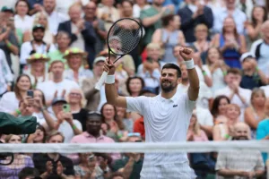 Novak Djokovic po wygranym meczu