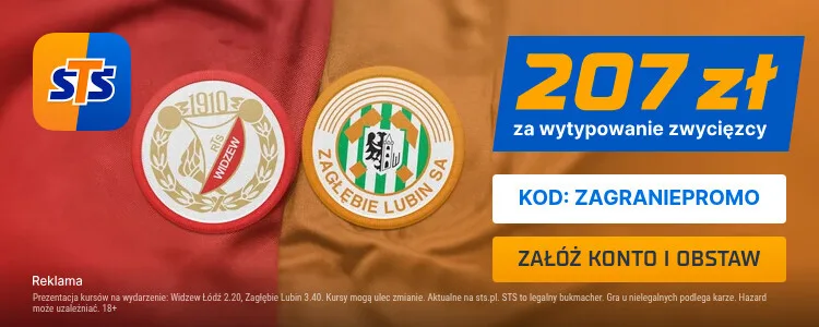 Widzew - Zagłębie promocja STS