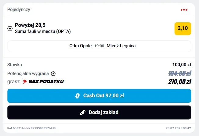Kupon Betclic 1. Liga 28.07.