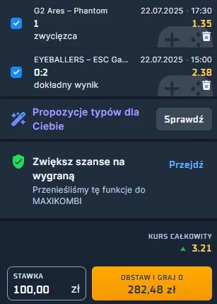Zdjęcie na kupon esport 22.07.2025