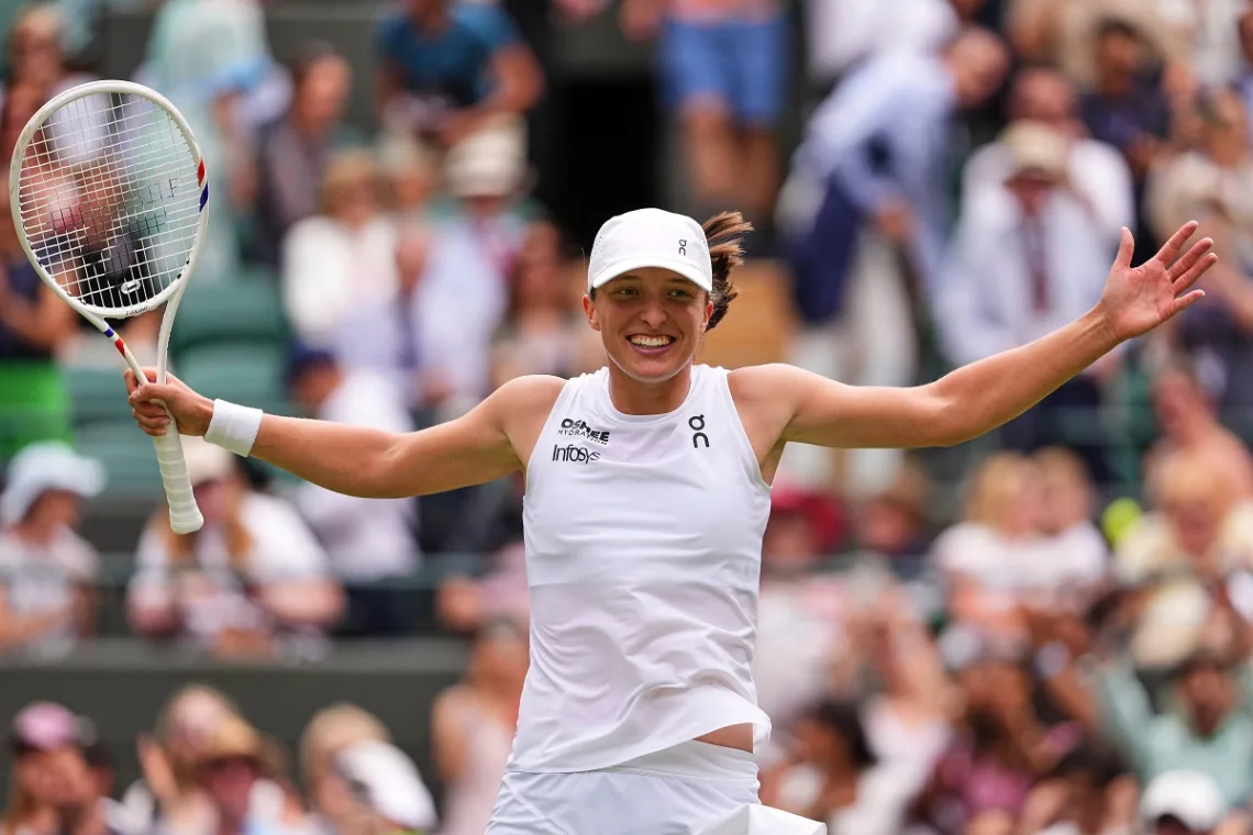 Iga Świątek po awansie do półfinału Wimbledon