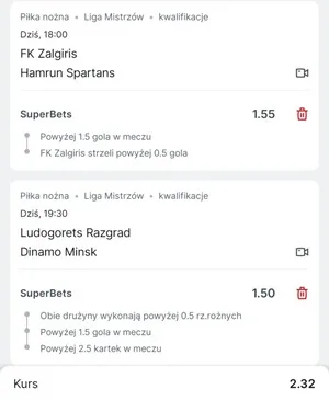 Kupon Superbet Zagranie