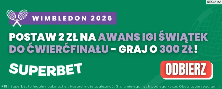 Baner Superbet na Wimbledon 2025