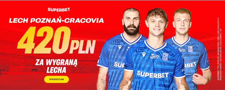 Superbet baner na Lech - Cracovia