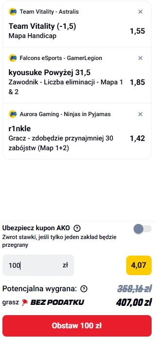 Zdjęcie na kupon esport 26.07.2025