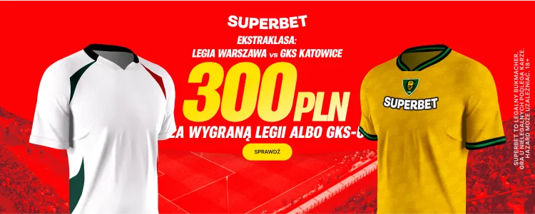 Baner Superbet na Legia - GKS Katowice