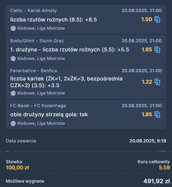 Kupon STS LM 20.08.