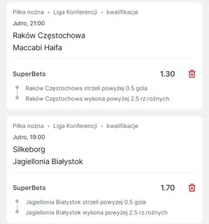 Kupon Superbet Zagranie