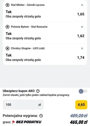 Kupon Betclic Zagranie