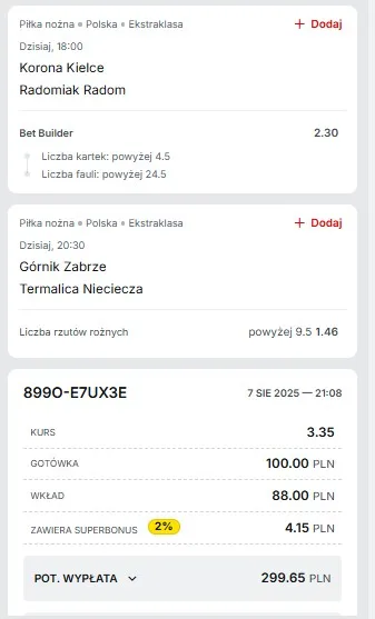08.08. Superbet Ekstraklasa