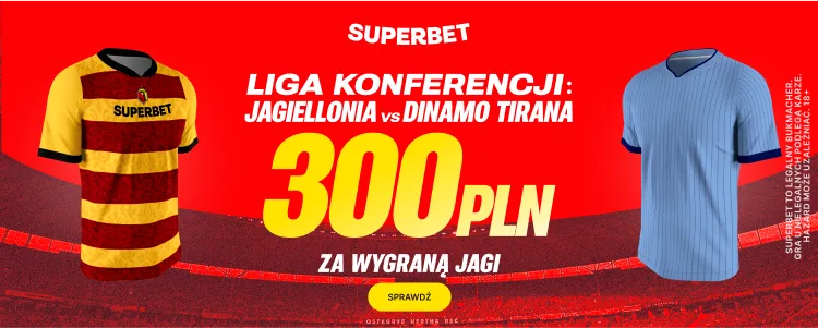 Promocja Superbet na mecz Jagiellonii Białystok