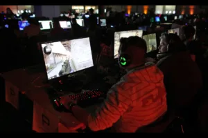 Zawodnik podczas gry na Dreamhack