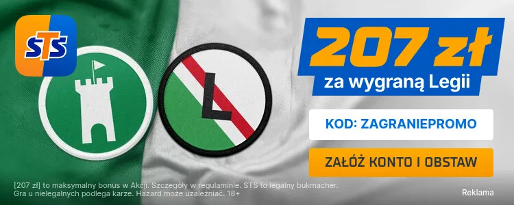 Promocja STS na mecz Hibernian - Legia
