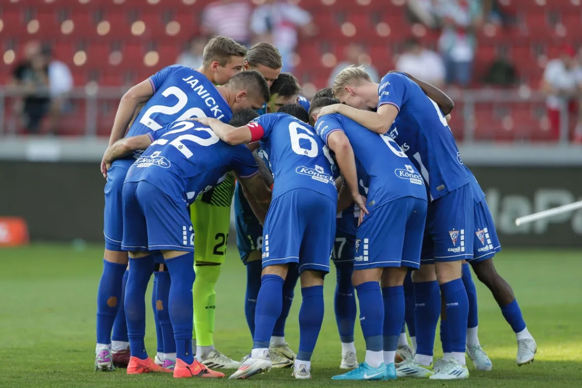 Górnik Zabrze podczas meczu z Cracovią