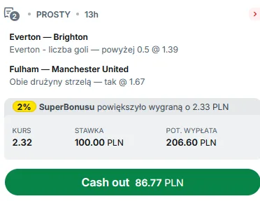 propozycja kuponu Superbet