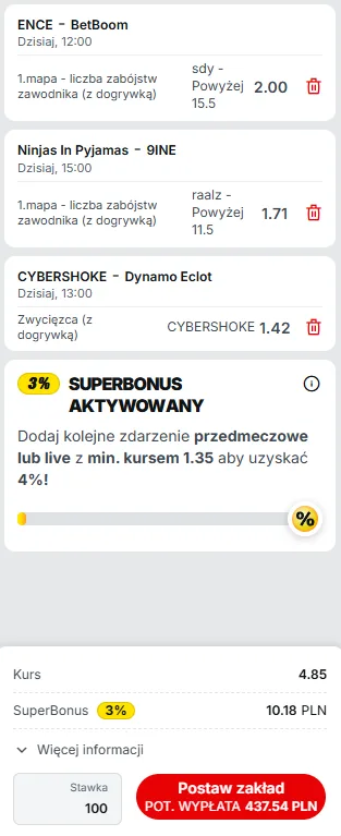 Zdjęcie na kupon esport 13.08.2025