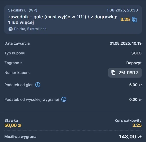 Kupon STS Sekulski