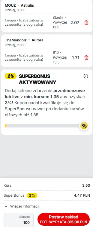 Zdjęcie na kupon esport 14.08.2025