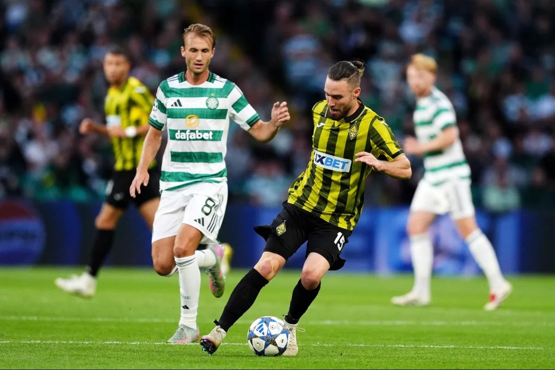Zawodnicy Kairatu i Celticu