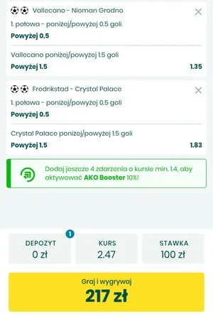Kupon Betfan Zagranie