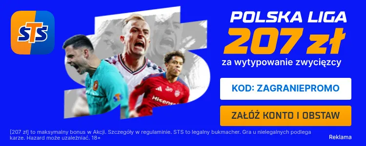 Promocja STS na mecze Ekstraklasy i 1. Ligi