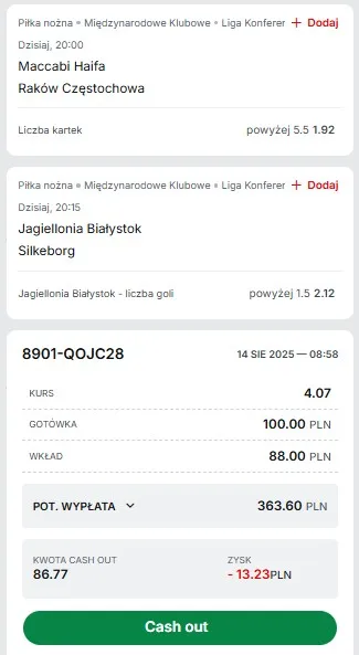 14.08. polskie ekipy