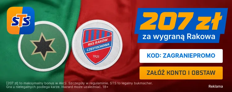 Promocja STS na mecz Maccabi Hajfa - Raków Częstochowa