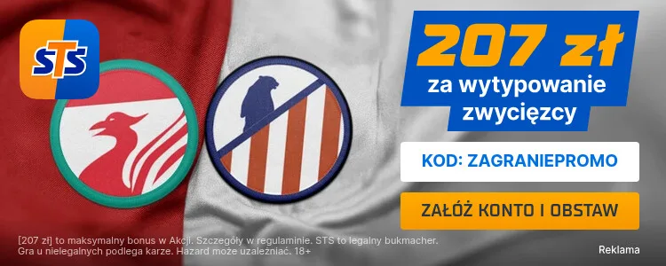 Promocja STS na mecz Liverpool FC - Atletico Madryt