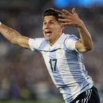 Giuliano-Simeone-napastnik-Reprezentacji-Argentyny-podczas-spotkania-z-Brazylia-w-eliminacjach-do-Mundialu-2026-foto-Alamy
