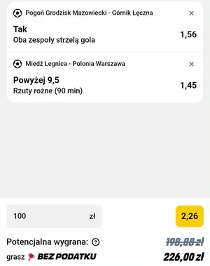 Kupon Betclic Zagranie